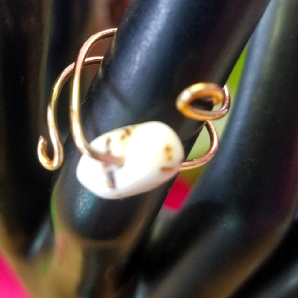 Gemstone & Wire Ring